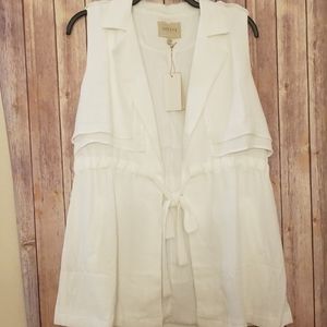 MOON RIVER BY ANTHROPOLOGIE VEST CARDIGAN SZ MED